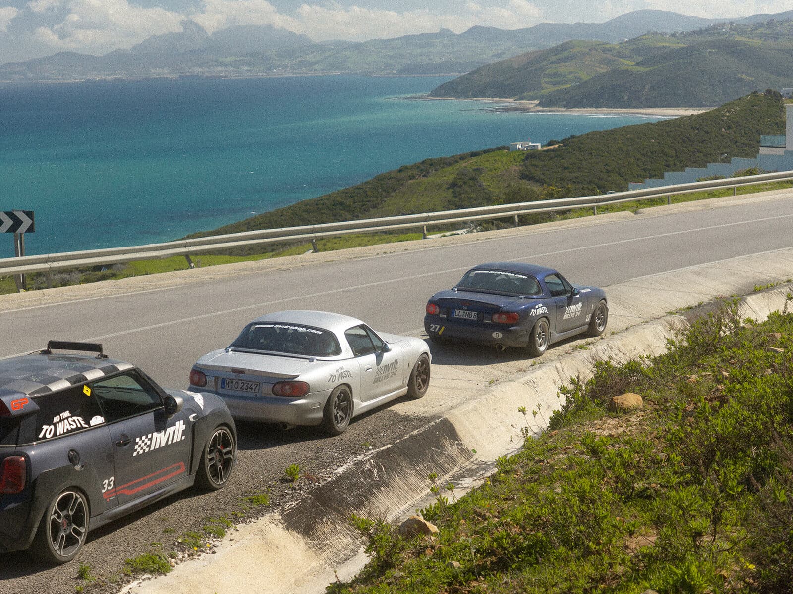 Car on a scenic road